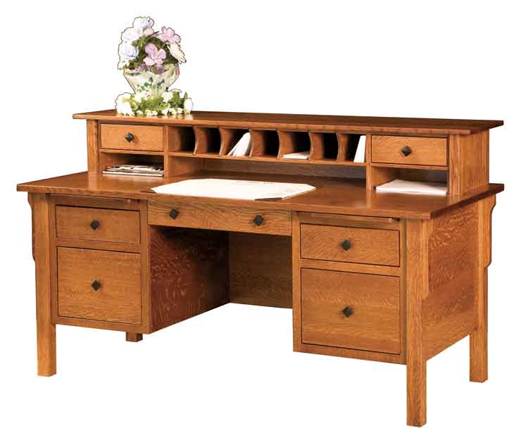 Amish Centennial Desk with Hutch